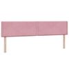 vidaXL Cama box spring con colch&oacute;n terciopelo rosa 180x220 cm