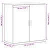 vidaXL Aparador Roble artesanal 79 x 38 x 80 cm Madera de ingeniería