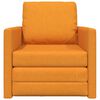 vidaXL Sof&aacute; cama de suelo 2 en 1 tela amarillo oscuro 112x174x55 cm