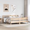 vidaXL Estructura de cama con cabecero madera maciza pino 180x200 cm