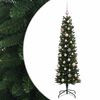 vidaXL &Aacute;rbol de Navidad artificial estrecho con bolas 120 cm 150 LED
