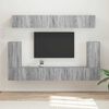 vidaXL Conjunto de mueble de TV 5 pcs Gris Sonoma Madera de ingenier&iacute;a