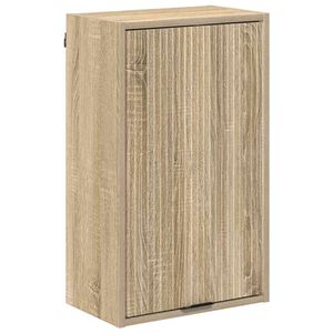 vidaXL Gabinete de Ba&ntilde;o con puerta Roble Sonoma 39 x 23,5 x 65 cm