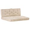 vidaXL Cojines para muebles de palets 2 unidades algod&oacute;n beige