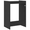 vidaXL Armario para lavadora Roble Negro 67,5 x 48 x 97 cm