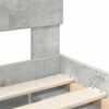 vidaXL Estructura de cama Concreto 120 x 200 cm Madera de ingenier&iacute;a