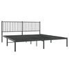 vidaXL Estructura cama sin colchón con cabecero metal negro 183x213 cm