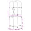 vidaXL Estante de libros Roble ahumado 40 x 30 x 109 cm