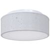 vidaXL L&aacute;mpara de techo con focos Gris 30 x 30 x 13,5 cm tela