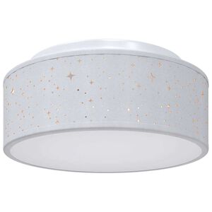 vidaXL L&aacute;mpara de techo con focos Gris 30 x 30 x 13,5 cm tela