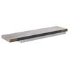 vidaXL Estante flotante de pared gris hormigón MDF 90x23,5x3,8 cm