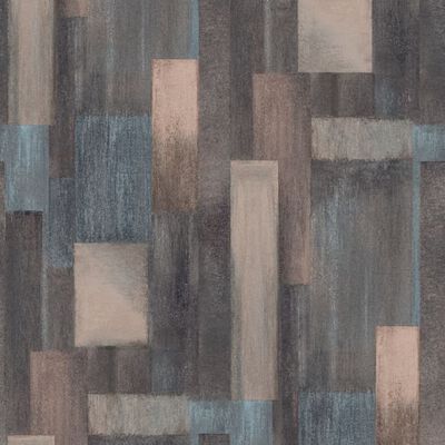 DUTCH WALLCOVERINGS Papel pintado Wood azul y marrón