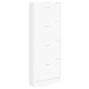 vidaXL Zapatero madera contrachapada blanco 59x17x150 cm