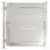 vidaXL Puerta de jard&iacute;n 100x100 cm de acero inoxidable