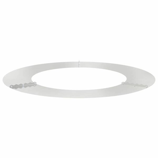 vidaXL adecuado para Anillo de &Aacute;rbol Plano Plateado &Oslash;50 / 80 cm