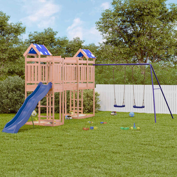 vidaXL Parque infantil de exterior madera maciza Douglas3156935