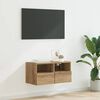 vidaXL Mueble de TV Montado en la Pared Roble artesanal