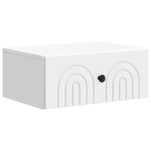 vidaXL Mesita de Noche de Pared 49 x 34,5 x 20 cm Madera de Ingenier&iacute;a