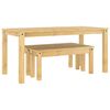 vidaXL Juego de comedor PANAMA 3 pzas madera maciza de pino