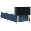 vidaXL Cama con Somier con colch&oacute;n con cabecera Azul 80 x 200 cm tela