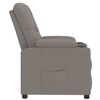 vidaXL Sill&oacute;n reclinable de tela gris taupe