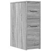 vidaXL Armario de ba&ntilde;o estrecho con ruedas madera gris Sonoma