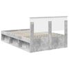 vidaXL Estructura de cama Concreto 120 x 200 cm Madera de ingenier&iacute;a