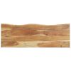vidaXL Perchero con borde natural madera maciza de acacia 100x34x38 cm