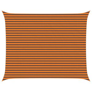 vidaXL Toldo Vela de Sombra Naranja y Marr&oacute;n 5 x 4 m