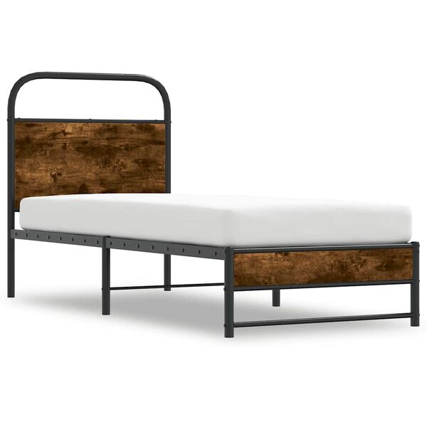 vidaXL Estructura cama sin colch&oacute;n 75x190 cm madera contrachapada