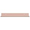 vidaXL Estante flotante 2 pcs Rosa 30 x 9 x 2,5 cm Acero