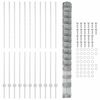 vidaXL Valla con Poste Plateado 1,6 x 25 m Acero