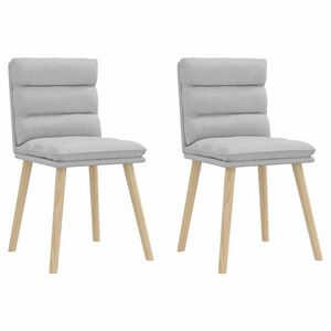 vidaXL Sillas de comedor 2 uds tela gris nube