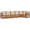 vidaXL Conjunto de sof&aacute;s de exterior 6 uds. Natural Poli&eacute;ster