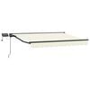 vidaXL Armaz&oacute;n de toldo manual con LEDs Crema y Antracita 3 x 2 m