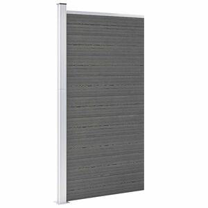 vidaXL Panel de valla WPC gris 95x186 cm