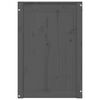vidaXL Baúl para la colada madera maciza de pino gris 44x44x66 cm