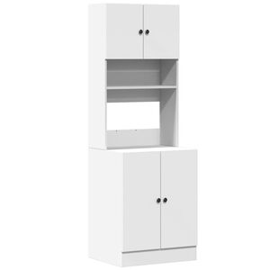 vidaXL Mueble de cocina madera de ingenier&iacute;a blanco 60x50x180 cm