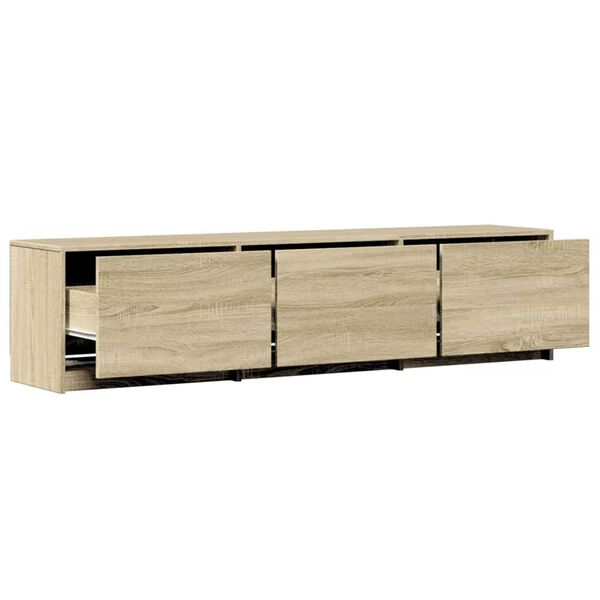 vidaXL Mueble de TV Sonoma 165 x 34 x 40 cm Madera de ingenier&iacute;a