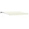 vidaXL Armaz&oacute;n de toldo manual con LEDs Crema y Blanco 5 x 3,5 m