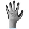 vidaXL Guantes de Trabajo 12 pcs Gris y Negro 9 / l Poli&eacute;ster