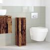 vidaXL Mueble de ba&ntilde;o con portarrollos madera envejecida 20,5x22x72 cm