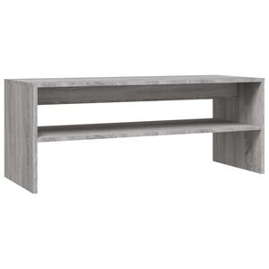 vidaXL Mesa de centro madera contrachapada gris Sonoma 100x40x40 cm