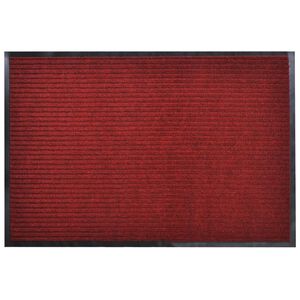 vidaXL Felpudo rojo 90 x 120 cm PVC