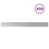 vidaXL Bordes para c&eacute;sped 50 unidades 10x103 cm acero galvanizado