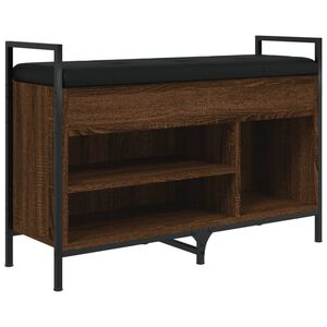 vidaXL Zapatero madera de ingenier&iacute;a marr&oacute;n roble 85,5x32x57,5cm