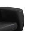 vidaXL Sill&oacute;n reclinable masaje con reposapi&eacute;s cuero sint&eacute;tico negro