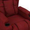 vidaXL Sill&oacute;n elevable tela rojo tinto