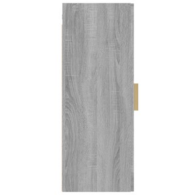 vidaXL Armario de pared colgante gris Sonoma 34,5x34x90 cm