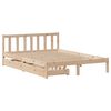 vidaXL Estructura de cama sin colch&oacute;n madera de pino blanca 140x200 cm